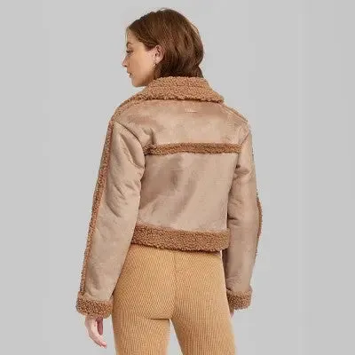 Open Box - Women's Faux Shearling Jacket - Wild Fable