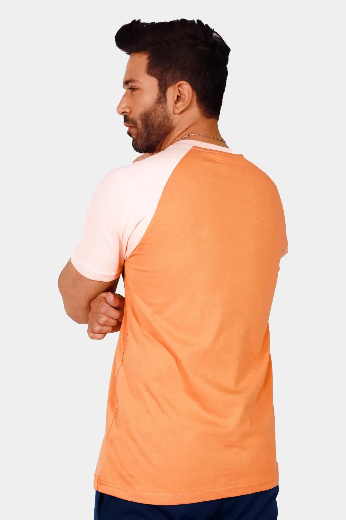 Orange & Salmon Raglan T-Shirt - S22 - MT0178R