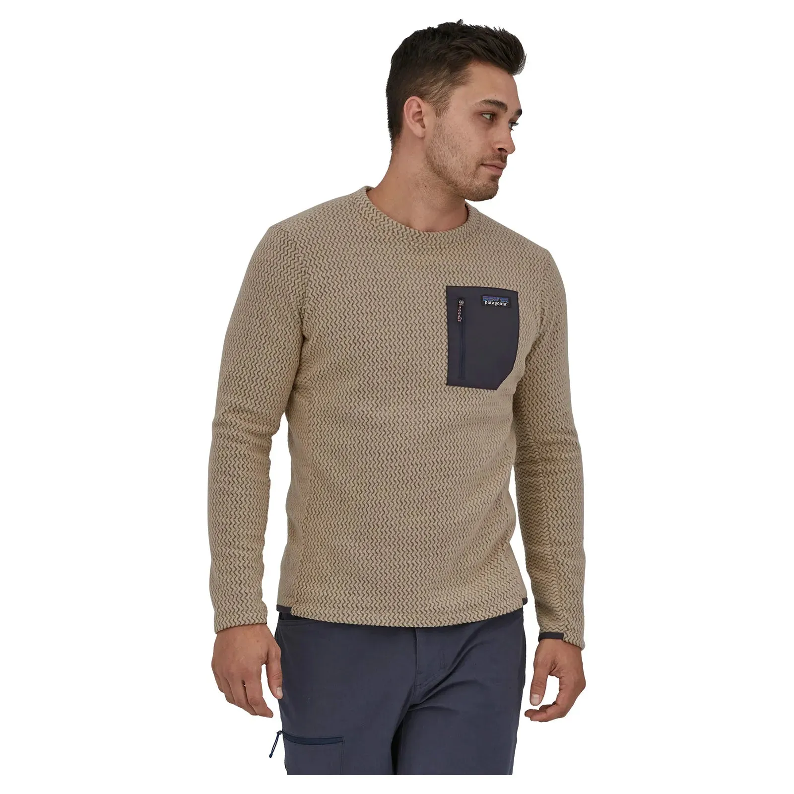 Patagonia Men's R1 Air Crew Pullover - Oar Tan