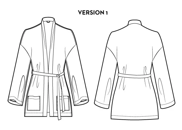 PDF Pattern - Samara Cardigan and Robe | Victory Patterns