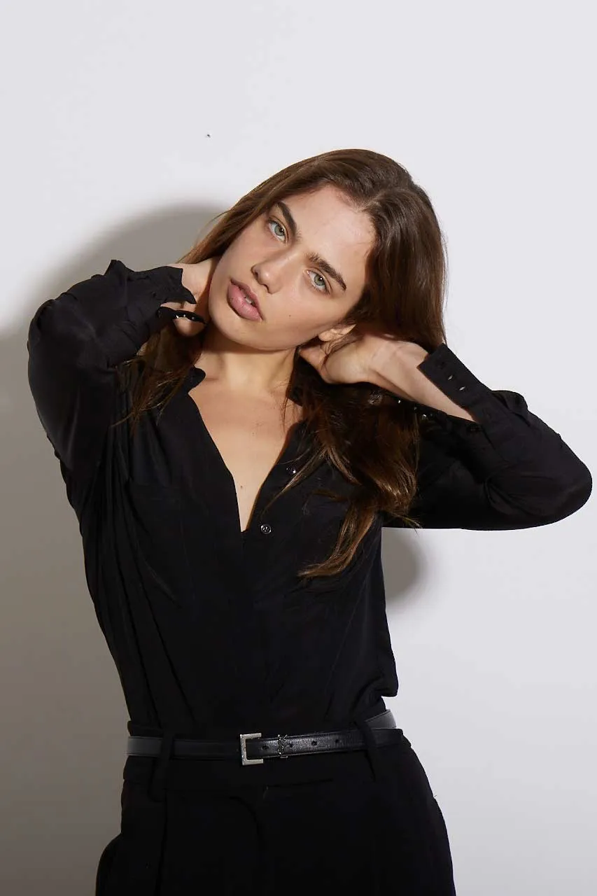 PERFECT SHIRT BLACK SILK