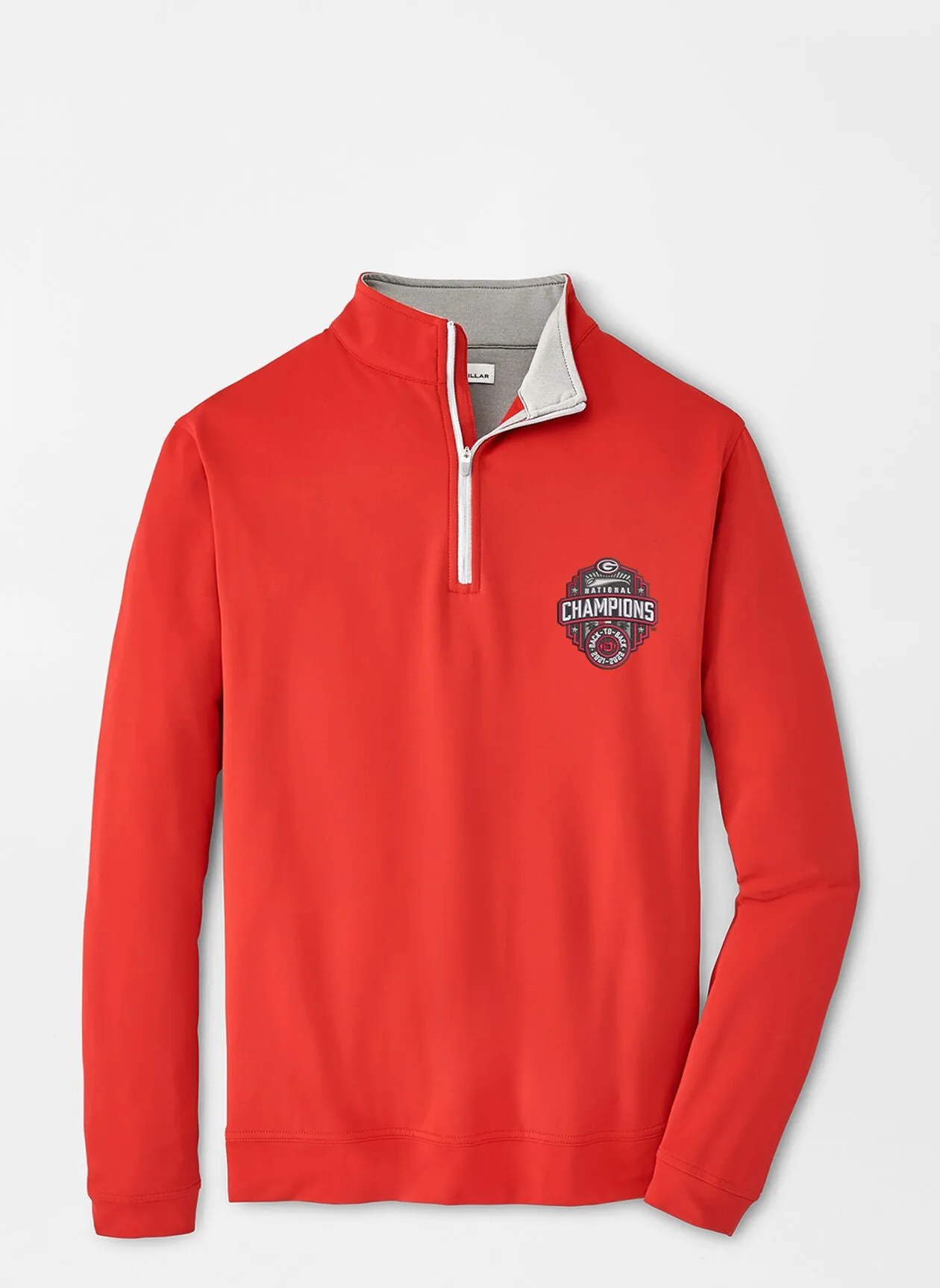 Peter Millar UGA National Champion Perth Performance 1/4 Zip Pullover - 4 colors