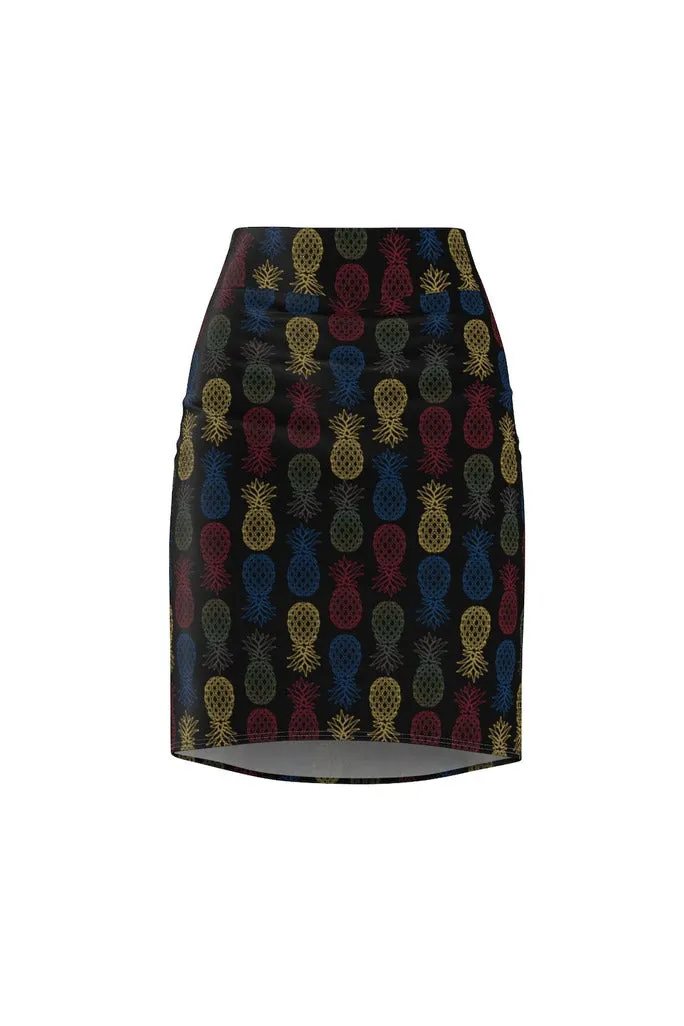 Pineapple Panache Women's Pencil Skirt