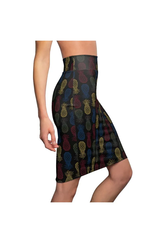 Pineapple Panache Women's Pencil Skirt