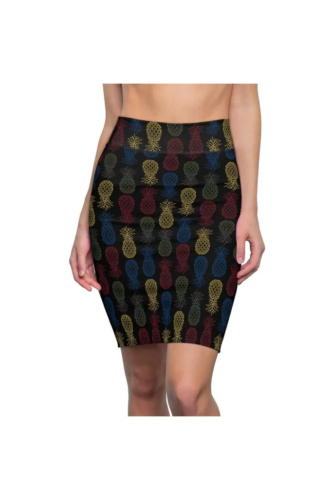 Pineapple Panache Women's Pencil Skirt