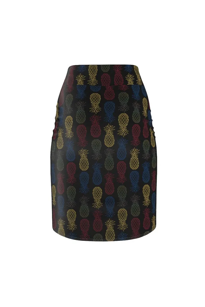 Pineapple Panache Women's Pencil Skirt