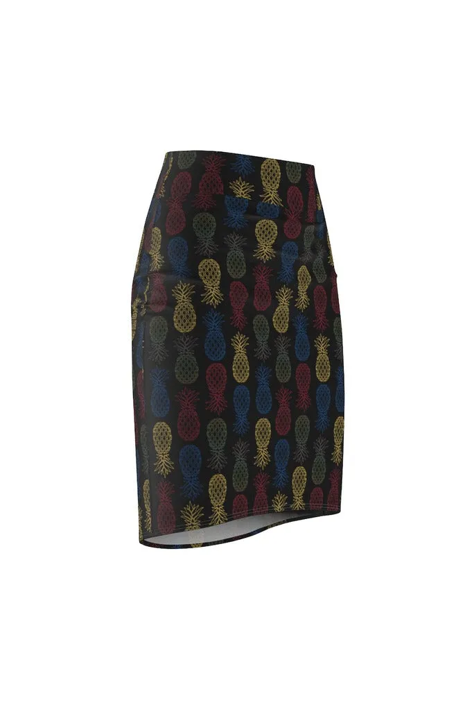 Pineapple Panache Women's Pencil Skirt