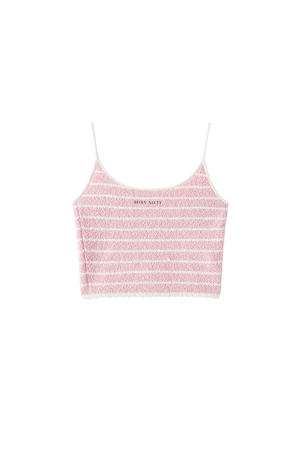 Pink Striped Slip Top