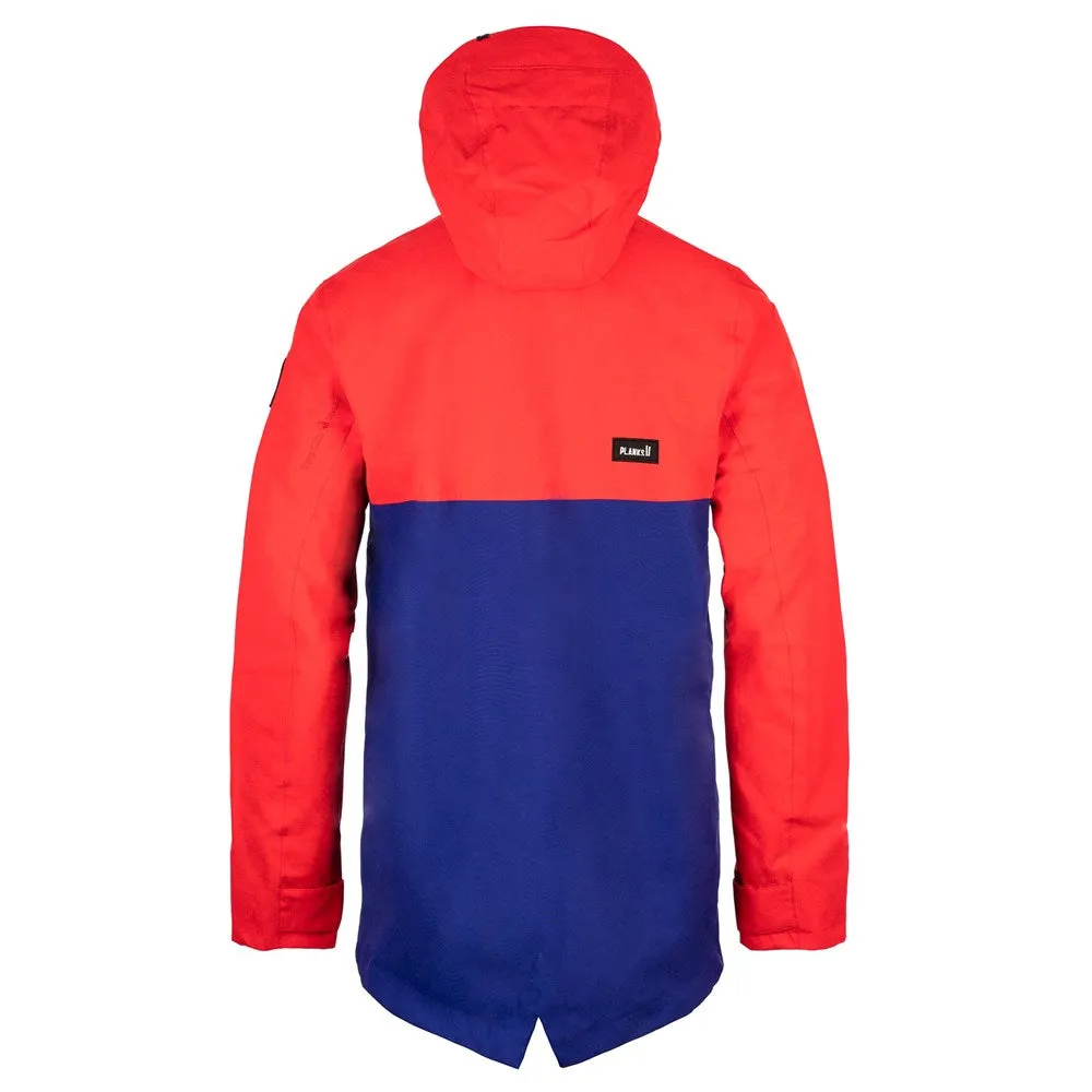 PLANKS Happy Days Anorak Men's Snow Jacket Hot Red