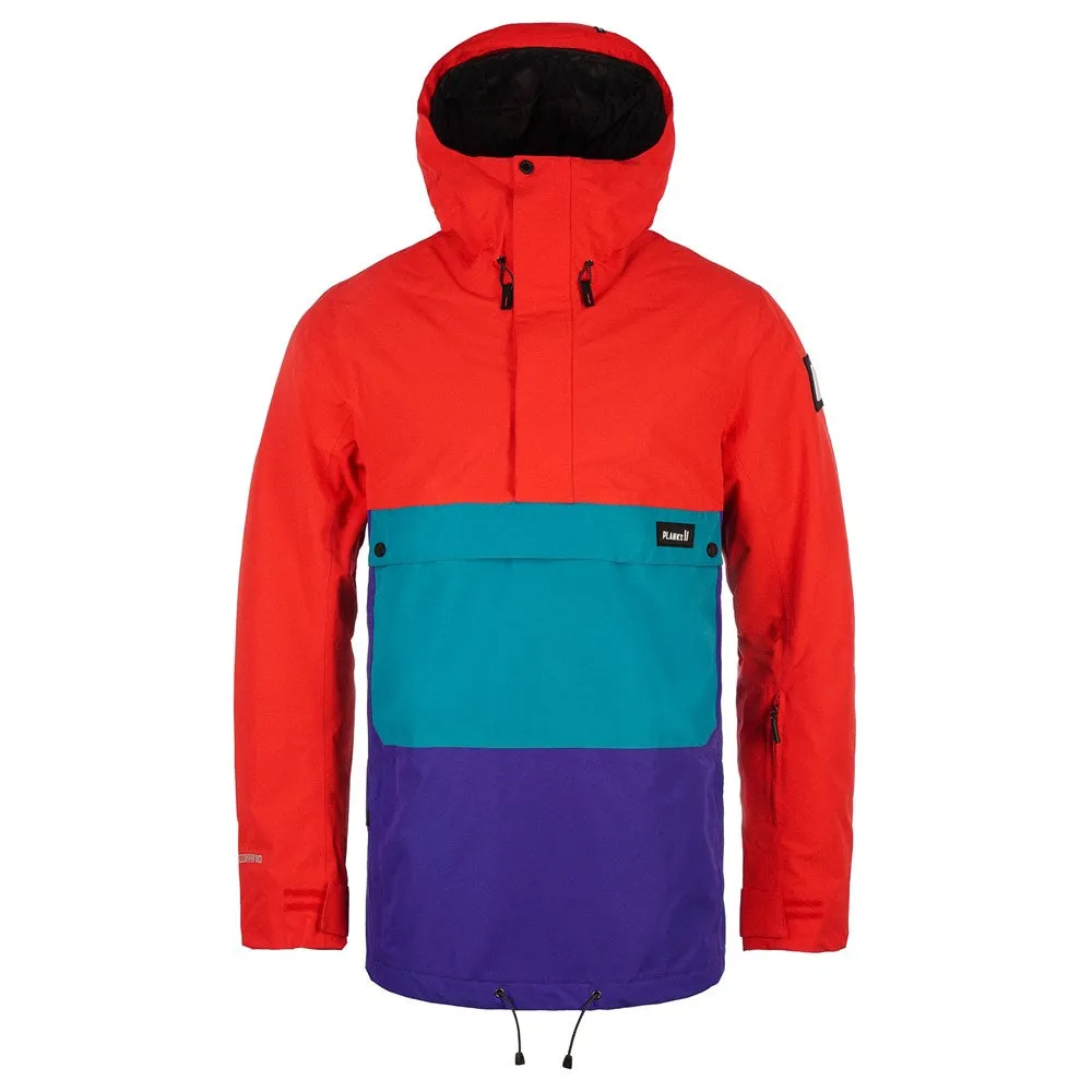 PLANKS Happy Days Anorak Men's Snow Jacket Hot Red