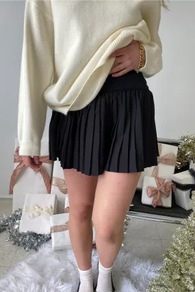 Pleated Mini Skirt