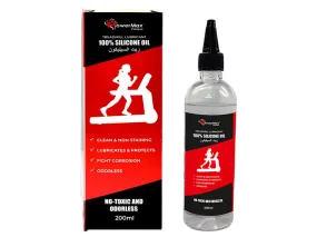 PMS-200 Multi-Purpose 100% Pure Silicone Treadmill Lubricant | Full Belt Width Lubrication | No Odor & No Propellants | Nozzle Cap for Easy Application for All Treadmills