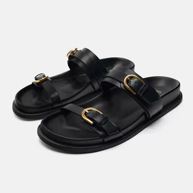 Pre Order:  Open Toe Buckle Beach Sandals