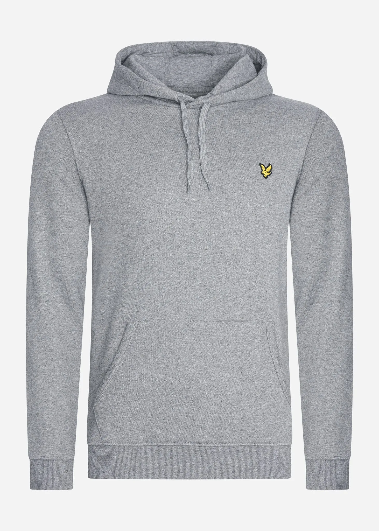 Pullover hoodie - mid grey marl