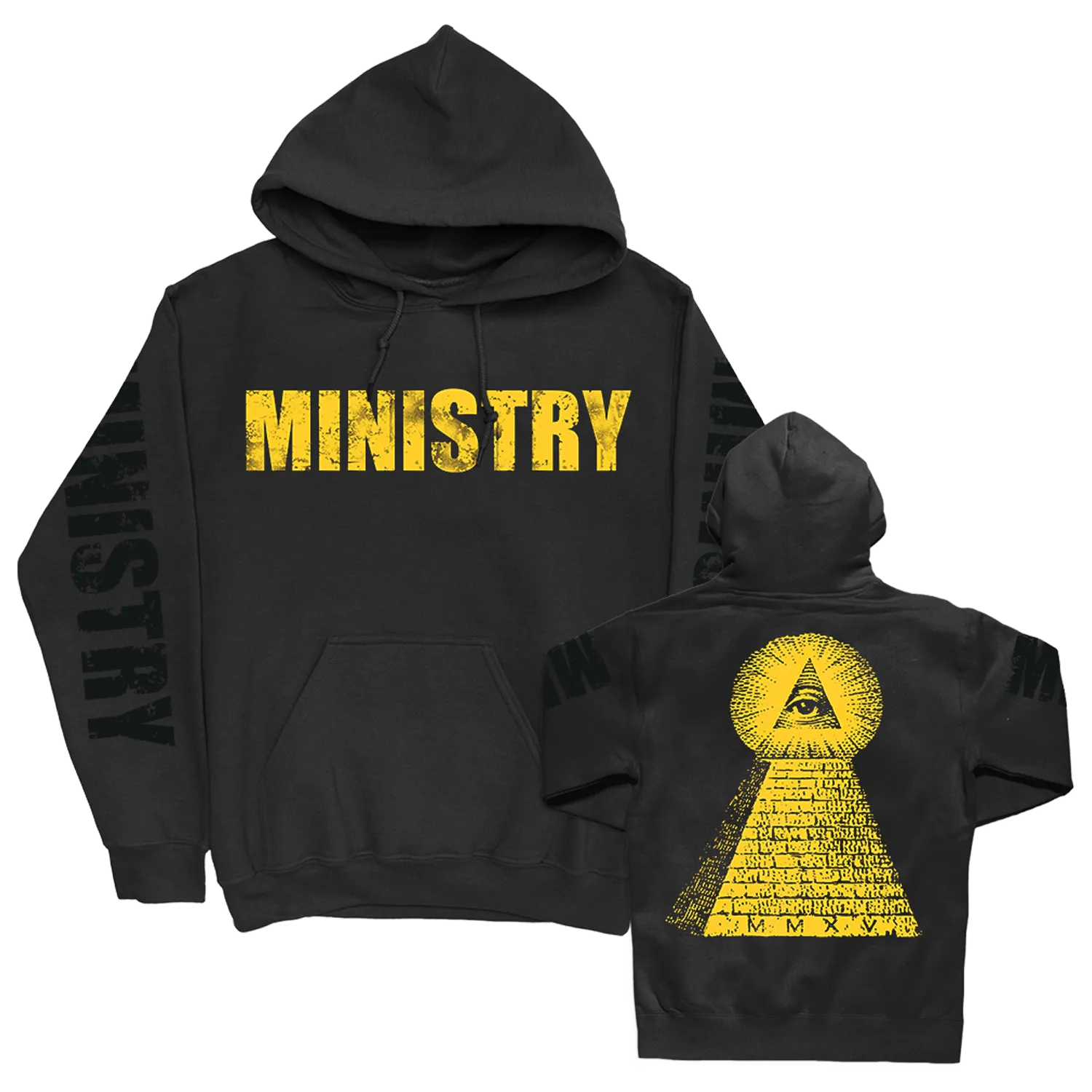 Pyramid Pullover Hoodie (Black)