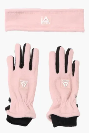 Reebok Solid Headband Glove Set - Pink