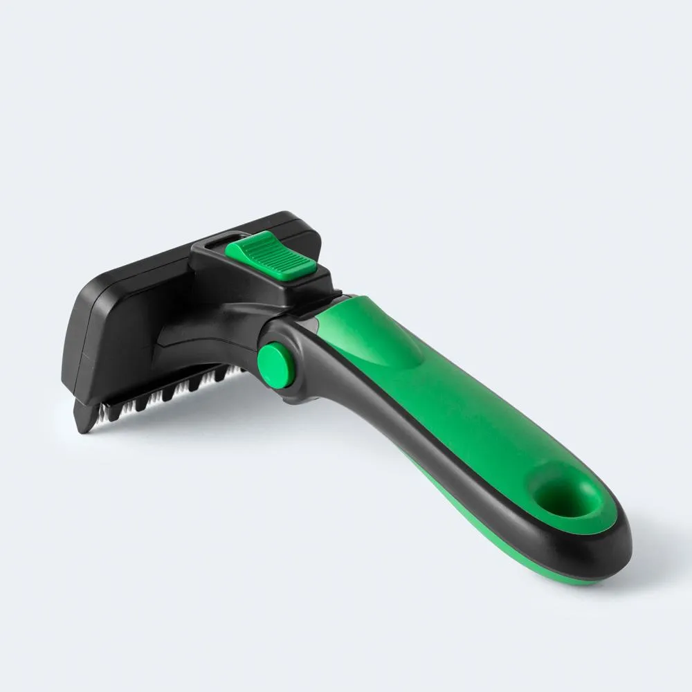 Refuresh Long Hair Dog Deshedding Tool Green Medium