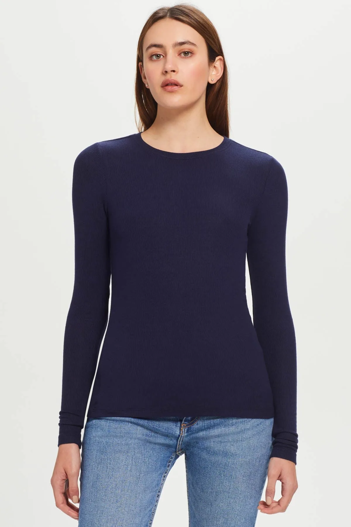 Ribbed Long Sleeve Tee