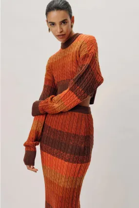 Ronny Kobo - Ingram Knit Top - Rust Multi *FINAL SALE