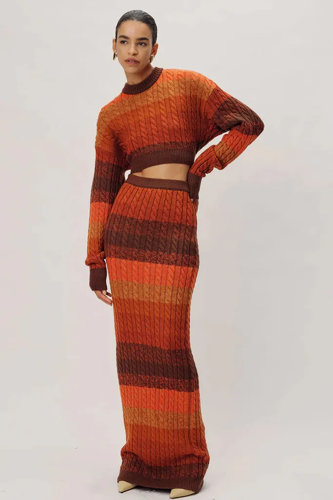 Ronny Kobo - Ingram Knit Top - Rust Multi *FINAL SALE