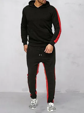 Round Neck Pullover Hoodie Sport Sets