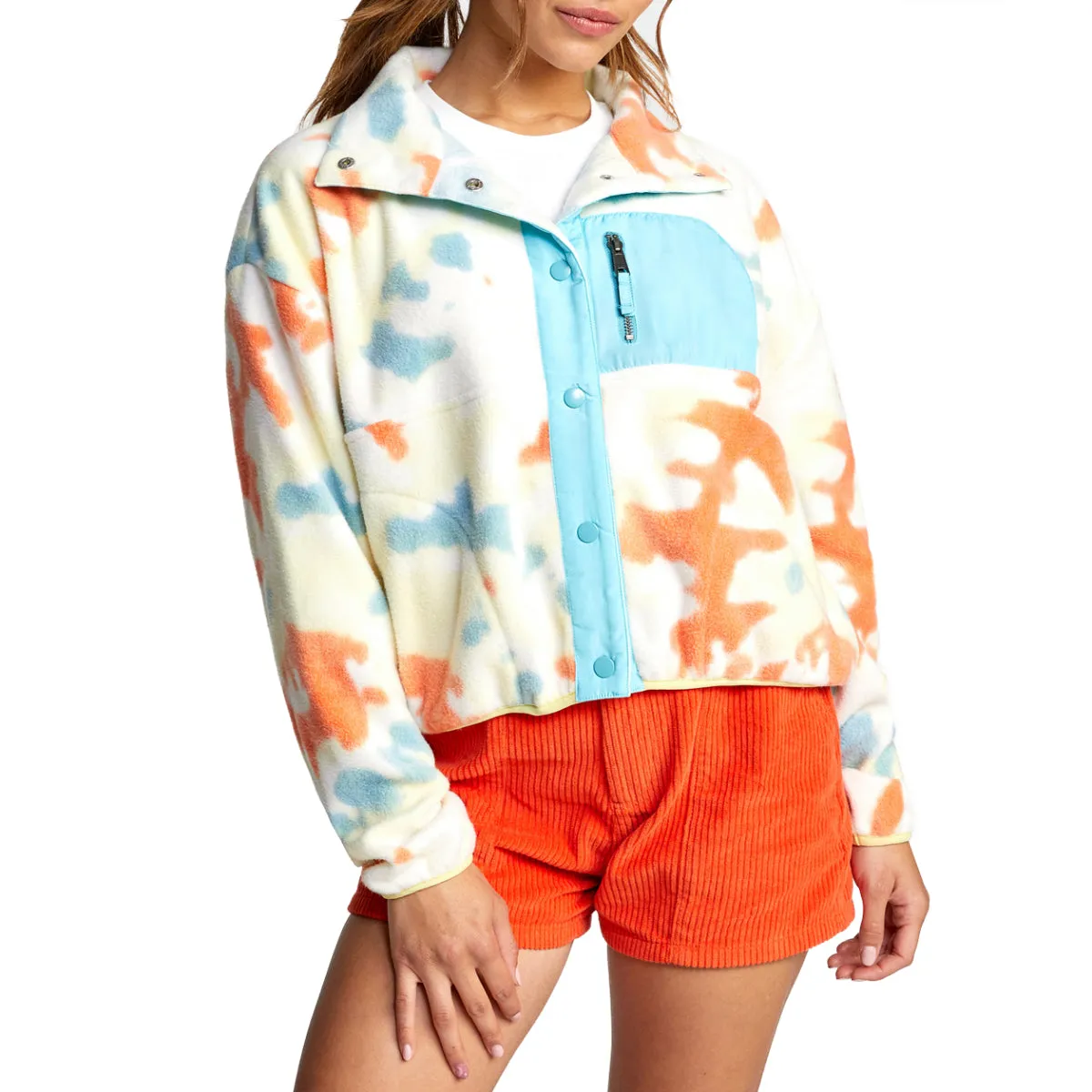 RVCA Women's Day Off Tie Dye Button Up Jacket