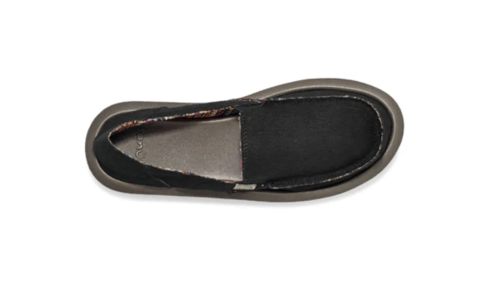 Sanuk Womens Donna ST Hemp Black