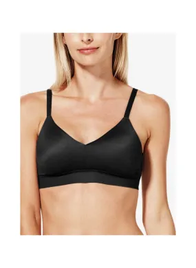 SECOND SKIN TRIANGLE BRALETTE - BLACK