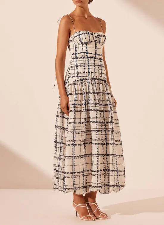 Shona Joy Niko Gathered Bubble Midi Dress