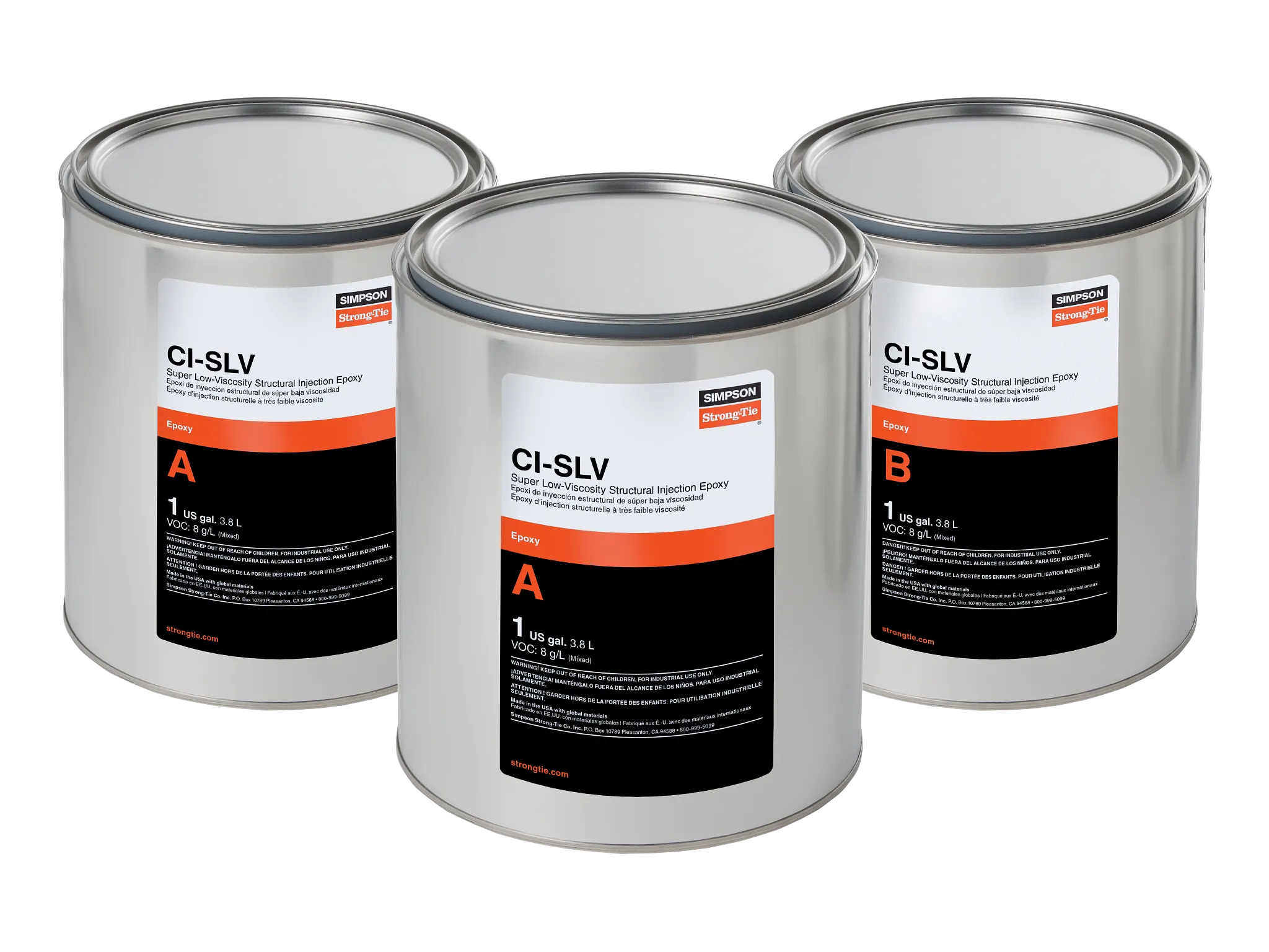 Simpson CISLV3KT CI-SLV Super-Low-Viscosity Structural Injection Epoxy (3-gal. Kit)