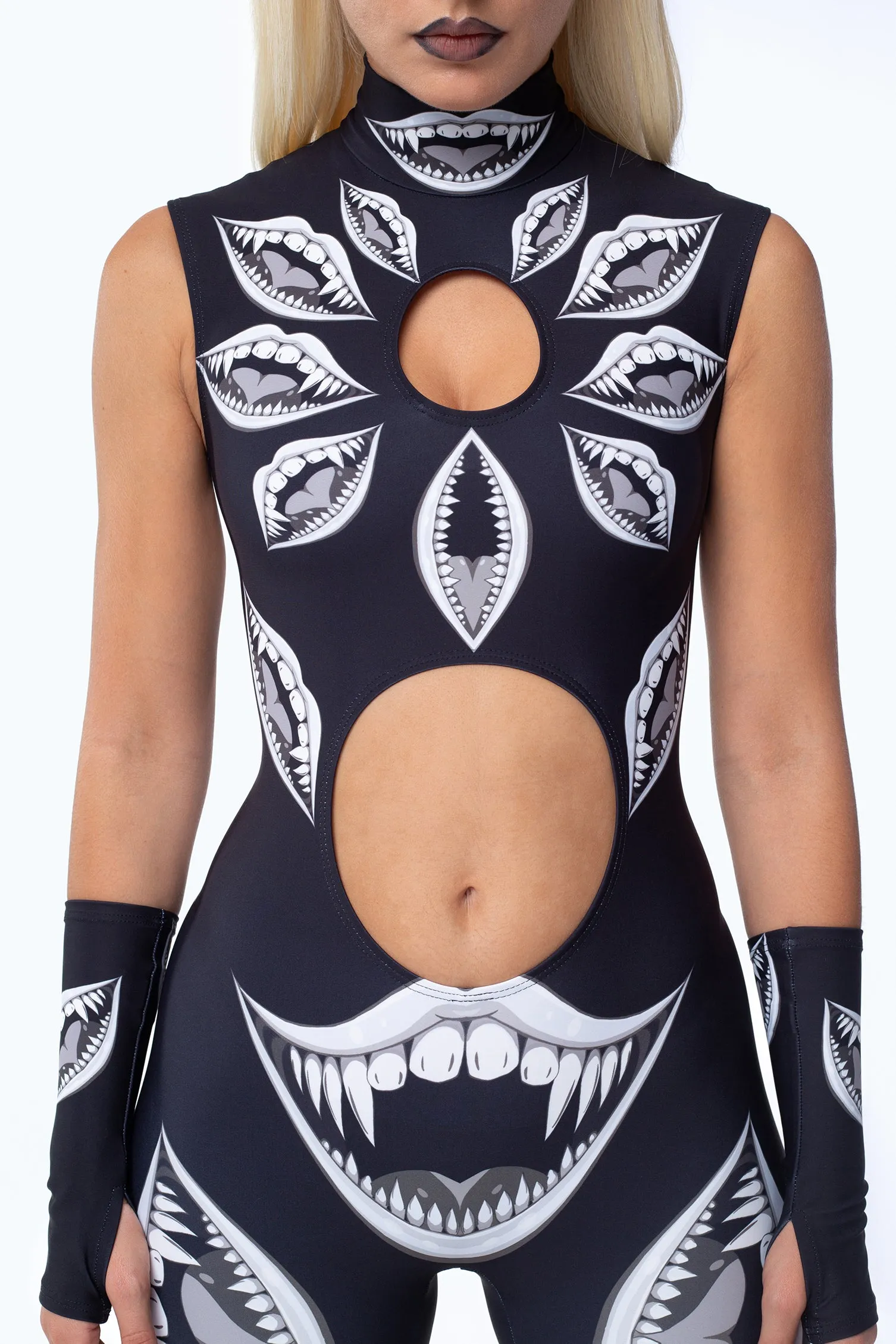 Sinister Smiles Keyhole Catsuit