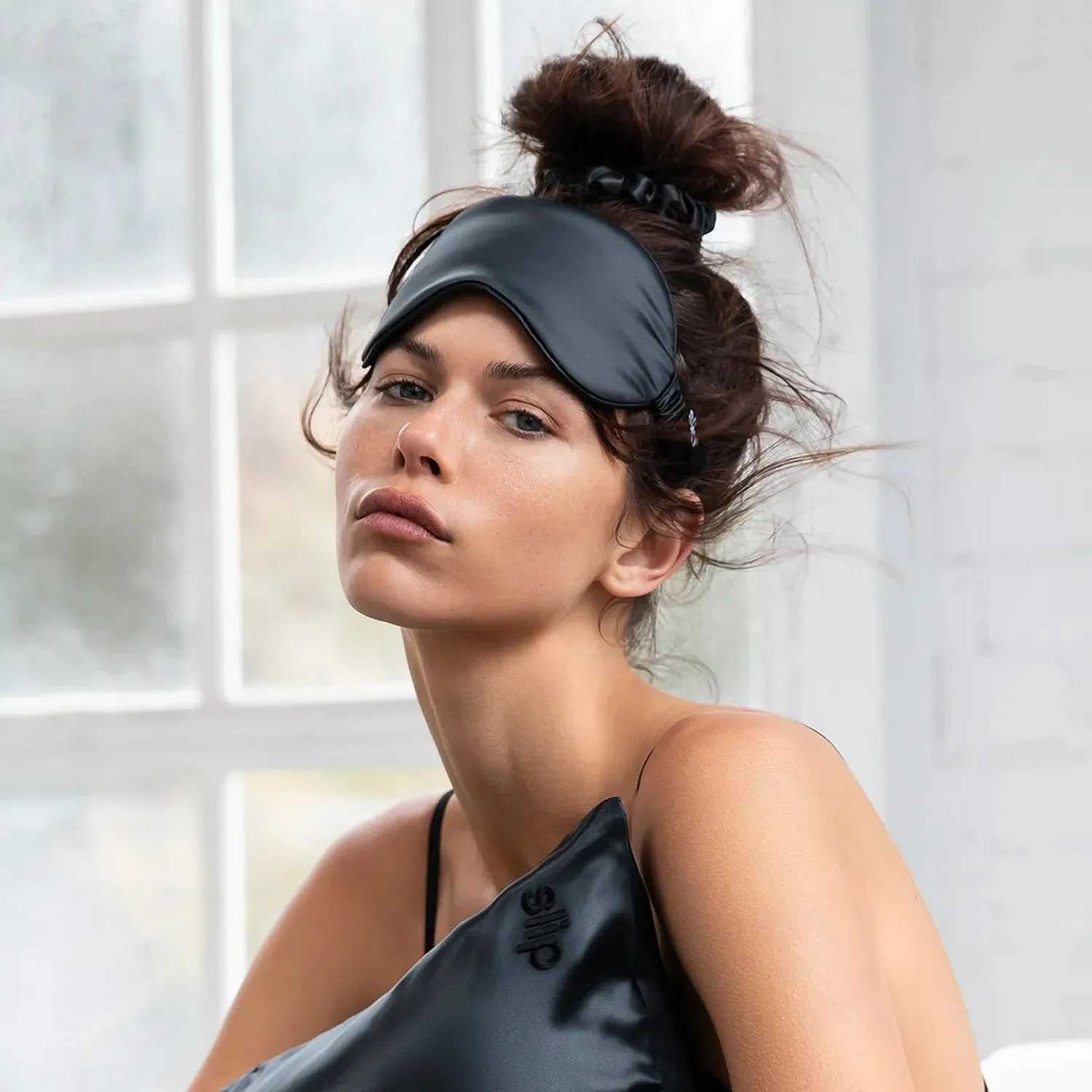 slip | silk sleep mask | black