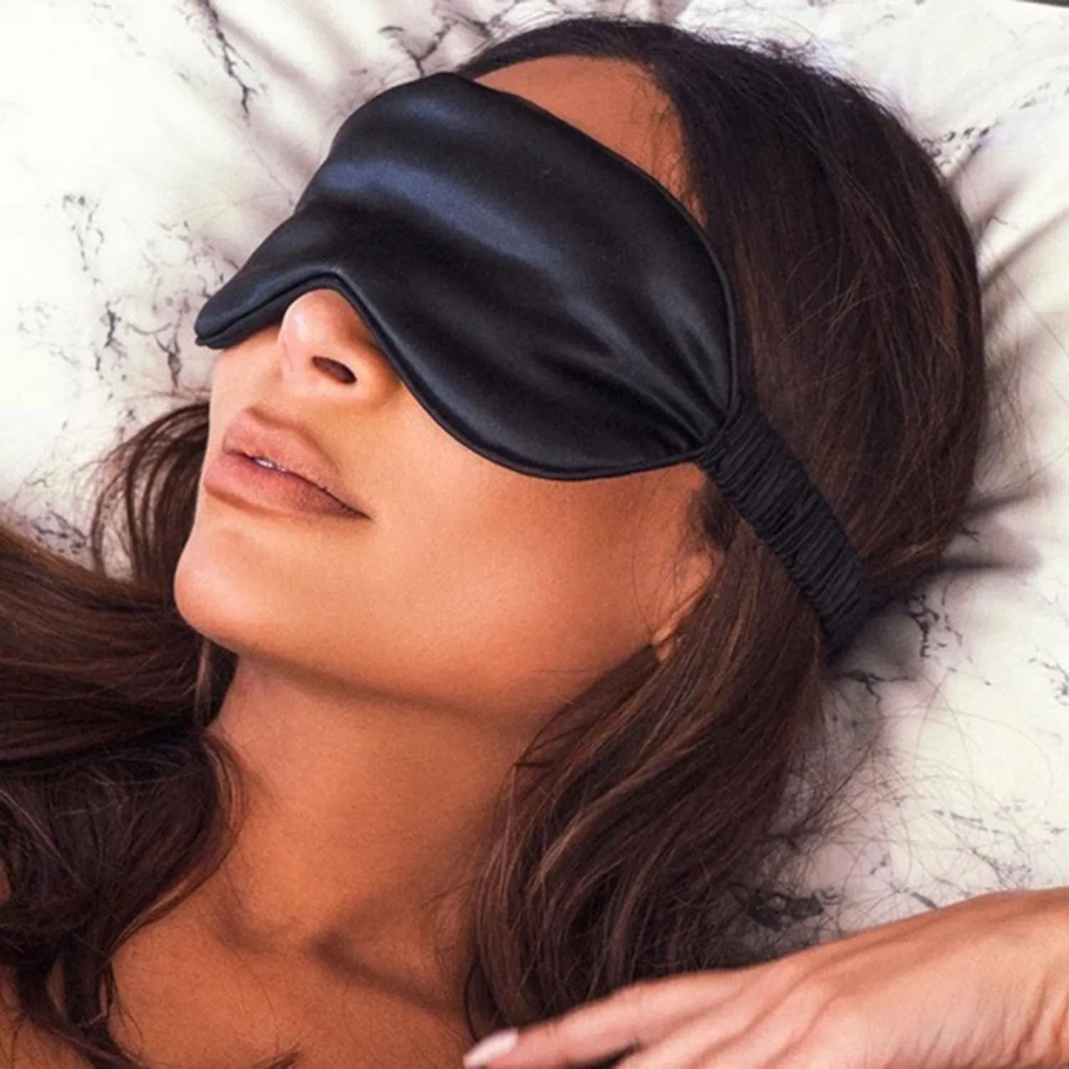 slip | silk sleep mask | black