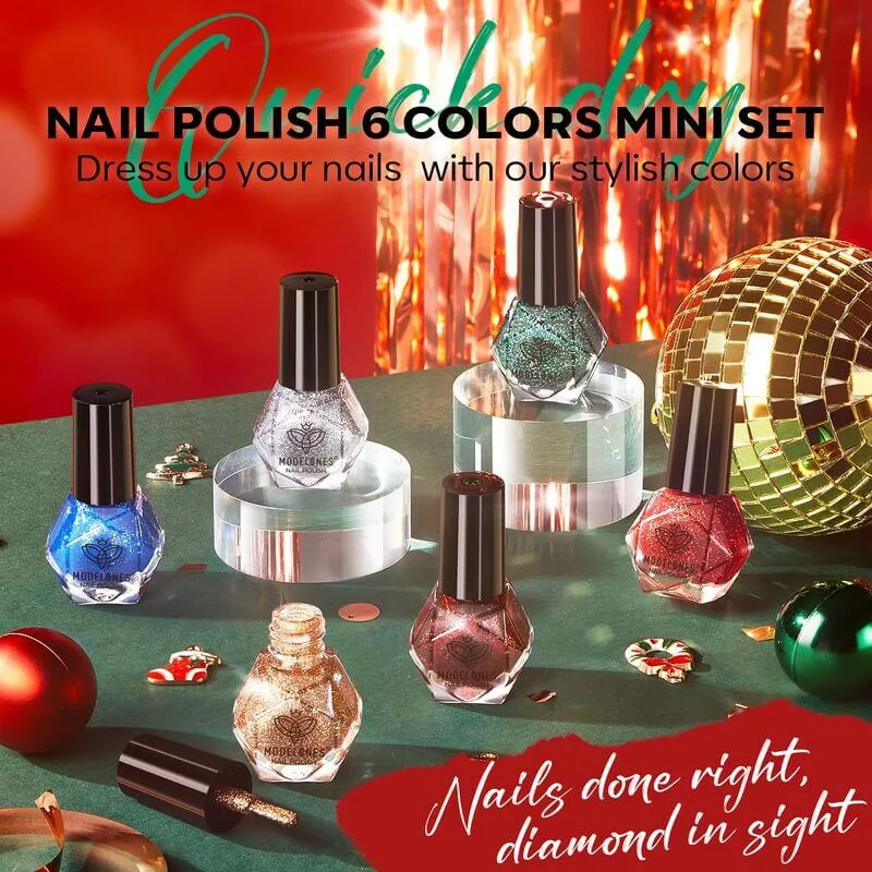 Sparkling Holiday - 6 Colors Nail Polish Set【US/EU/CA ONLY】