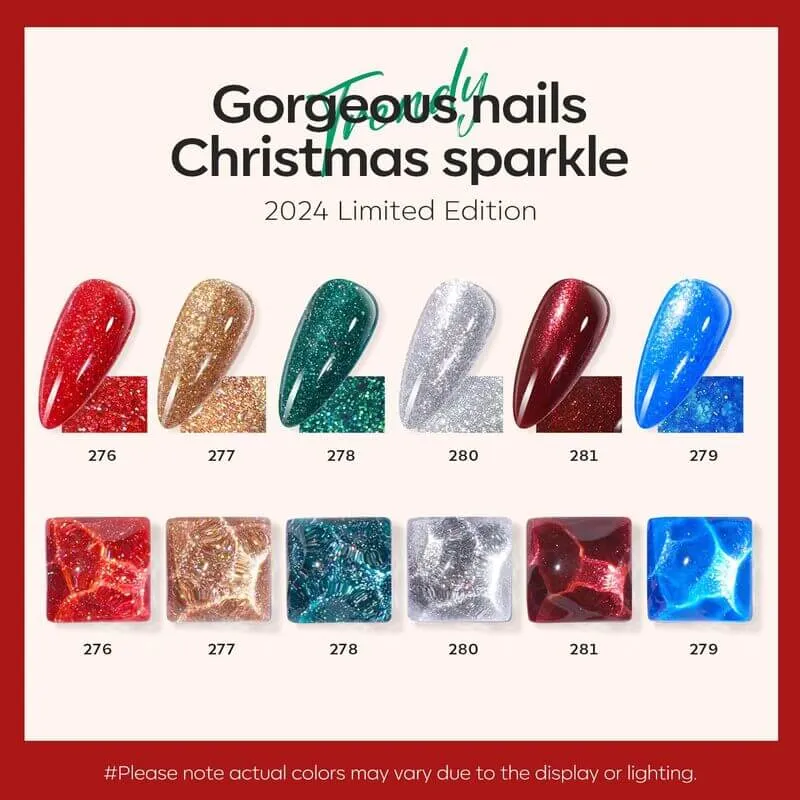 Sparkling Holiday - 6 Colors Nail Polish Set【US/EU/CA ONLY】