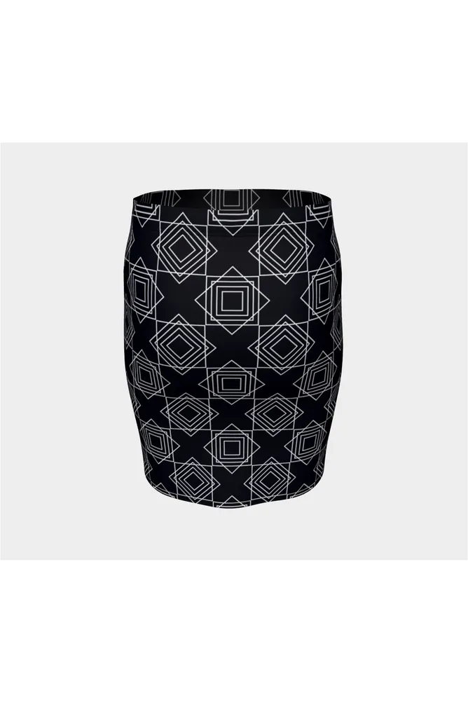 Square Biz Fitted Skirt