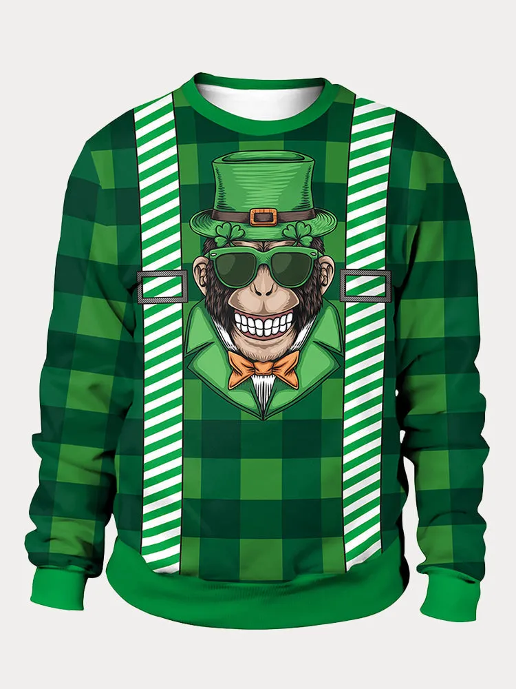 St. Patrick's Day Printed Pullover Hoodie