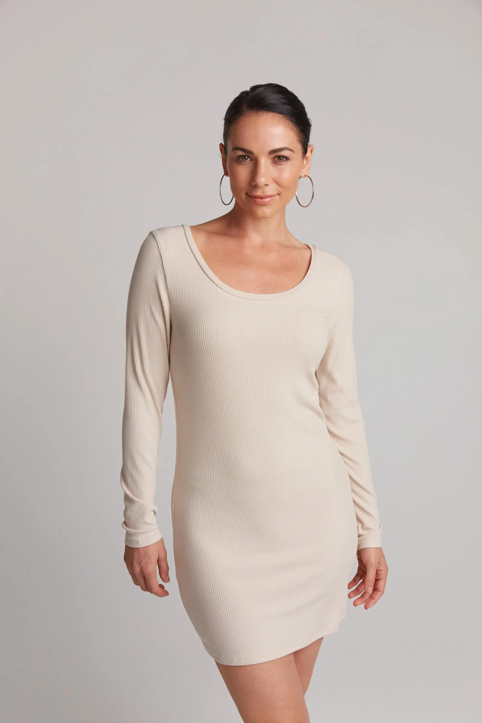 Studio Jersey Mini Dress - Tusk