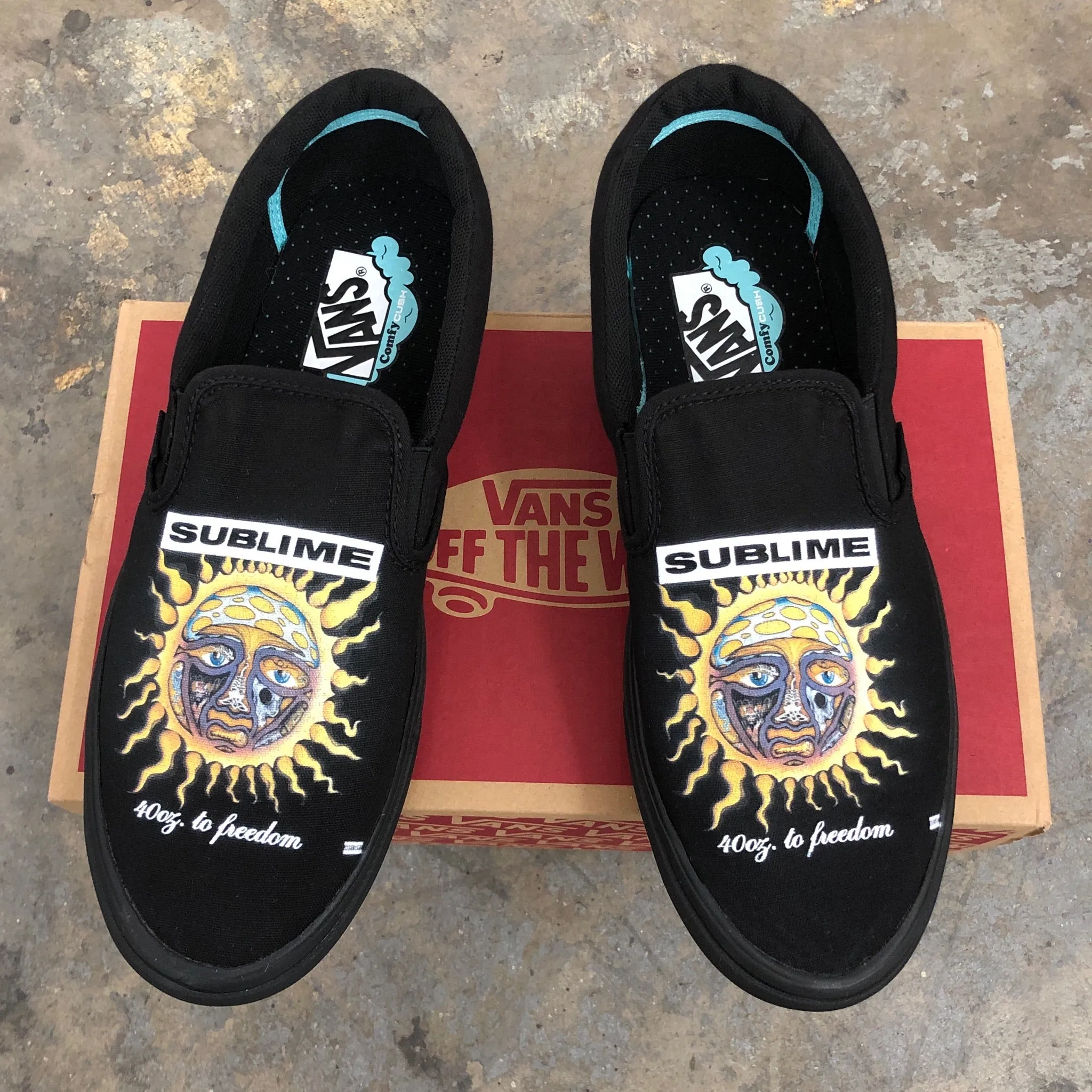 Sublime - All Black Slip Ons