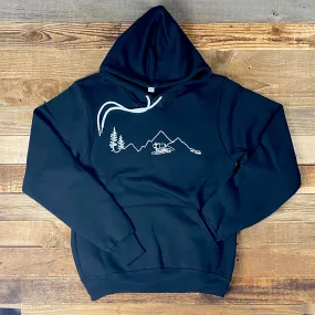 Surf Wyoming® AKAH! One Line Hoodie - Black