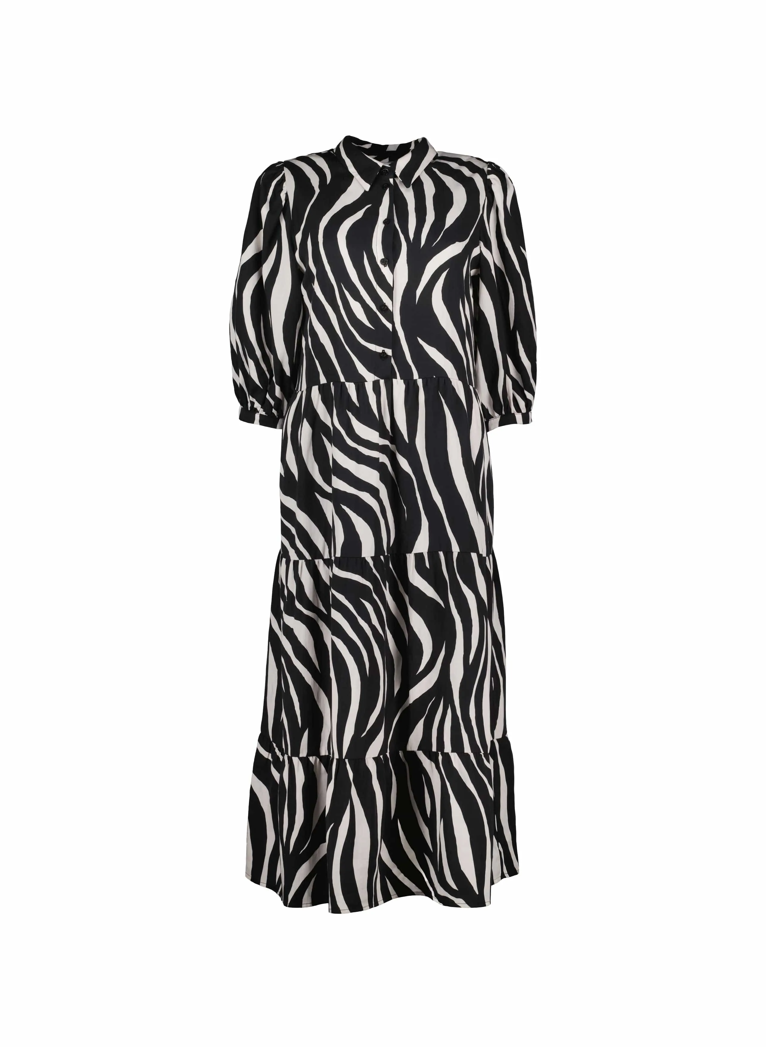 Tatiana TENCEL™ Dress | Black Zebra