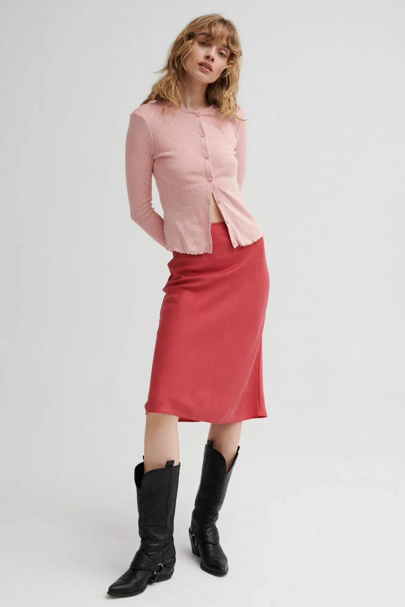 Tencel™ skirt / 07 / 05 / blush red