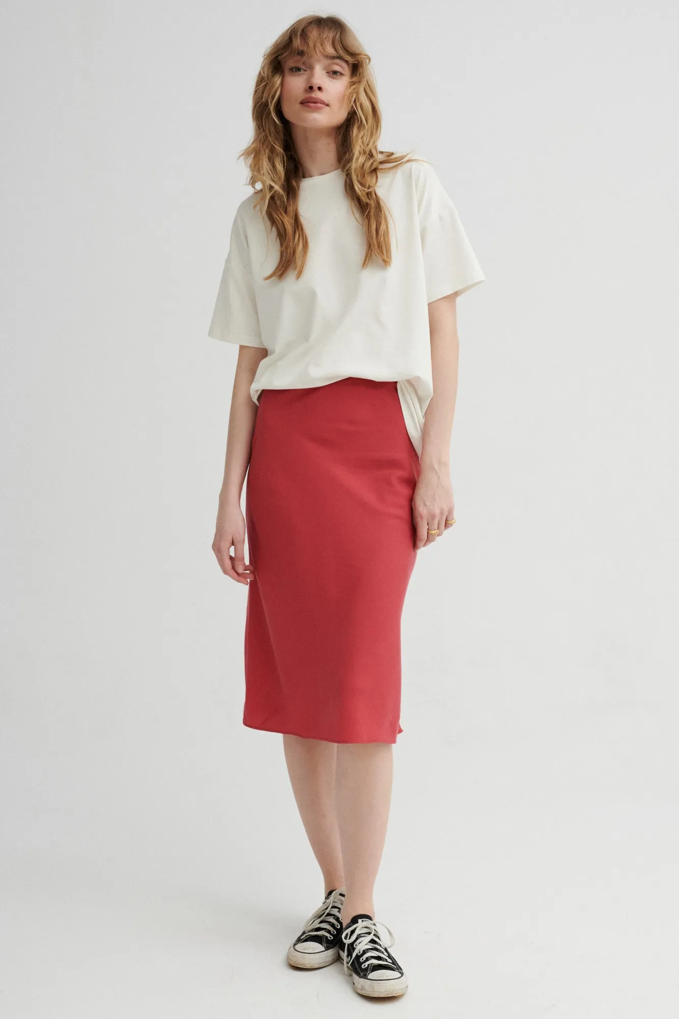 Tencel™ skirt / 07 / 05 / blush red