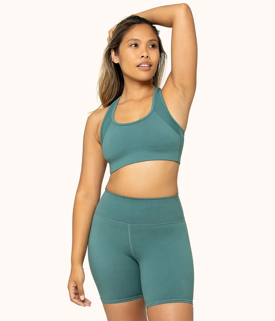 The Active Racerback Bra: Harbor Green