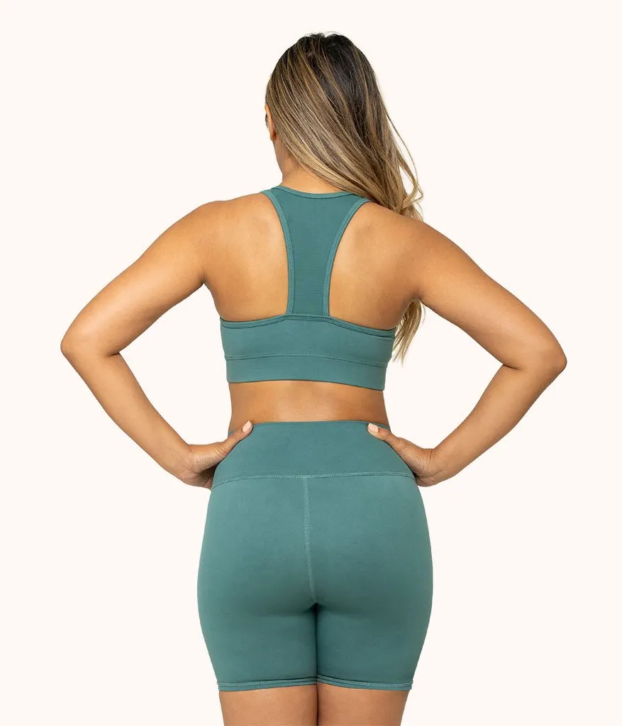 The Active Racerback Bra: Harbor Green