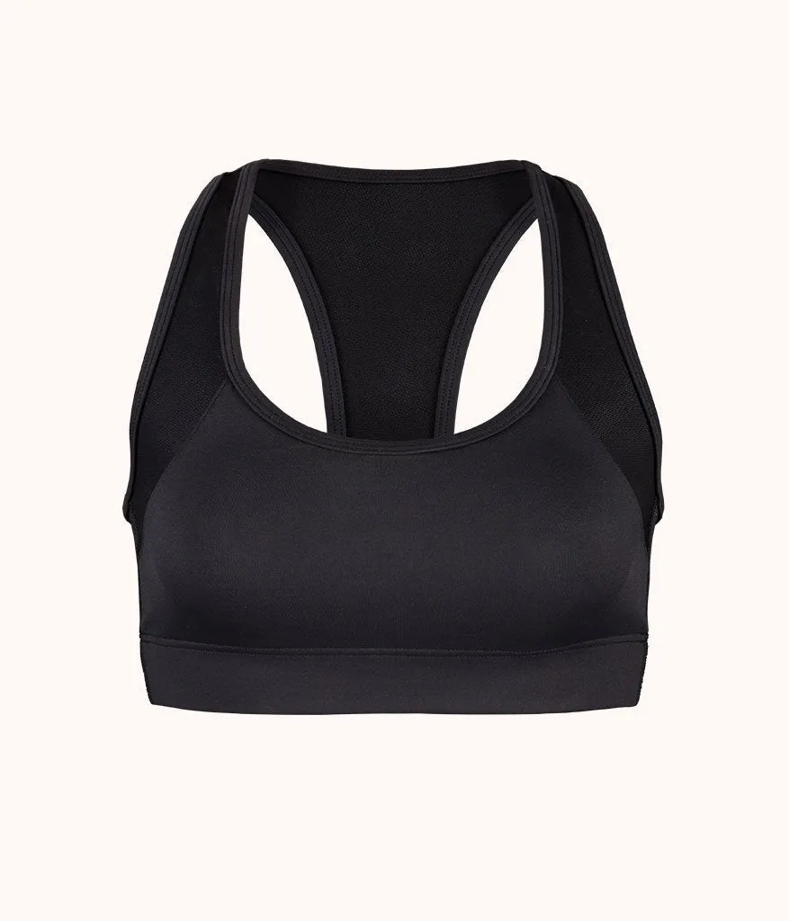 The Active Racerback Bra: Jet Black