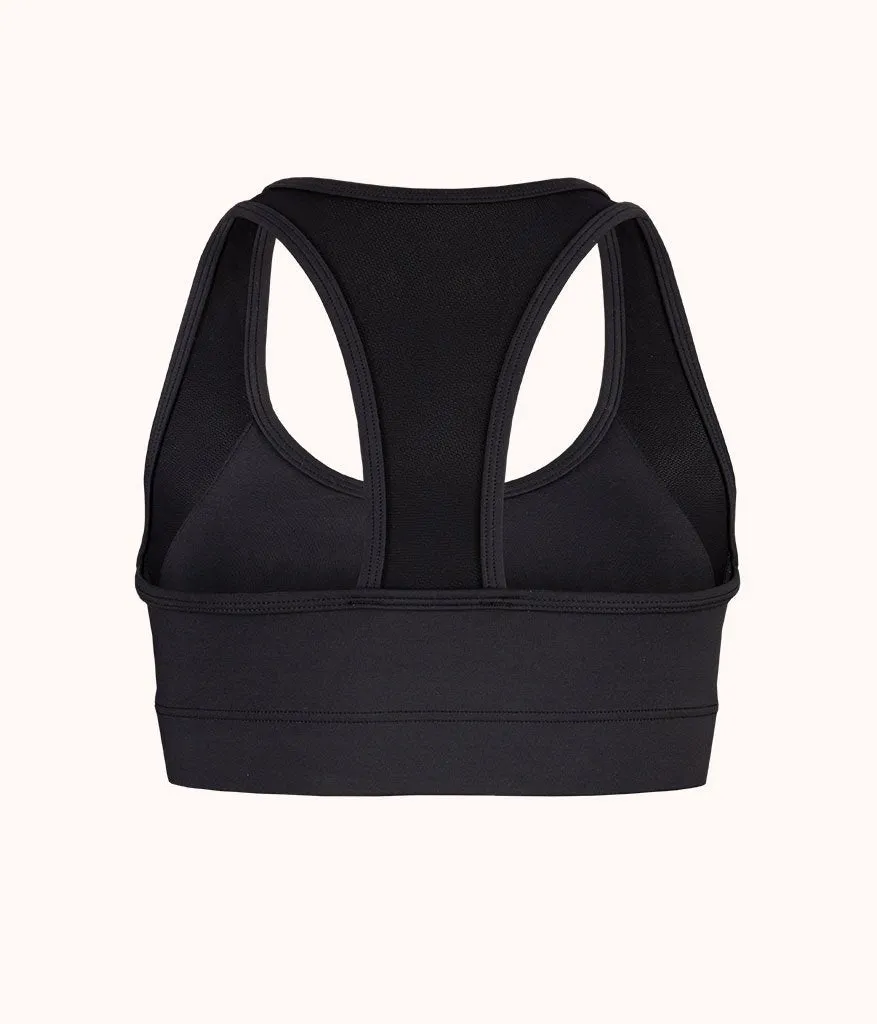 The Active Racerback Bra: Jet Black