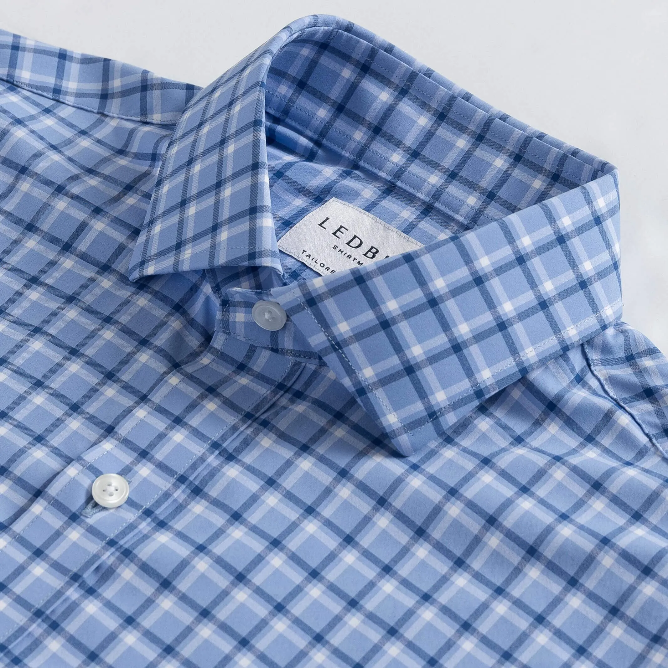 The Blue Brimfield Tattersall Stretch Dress Shirt