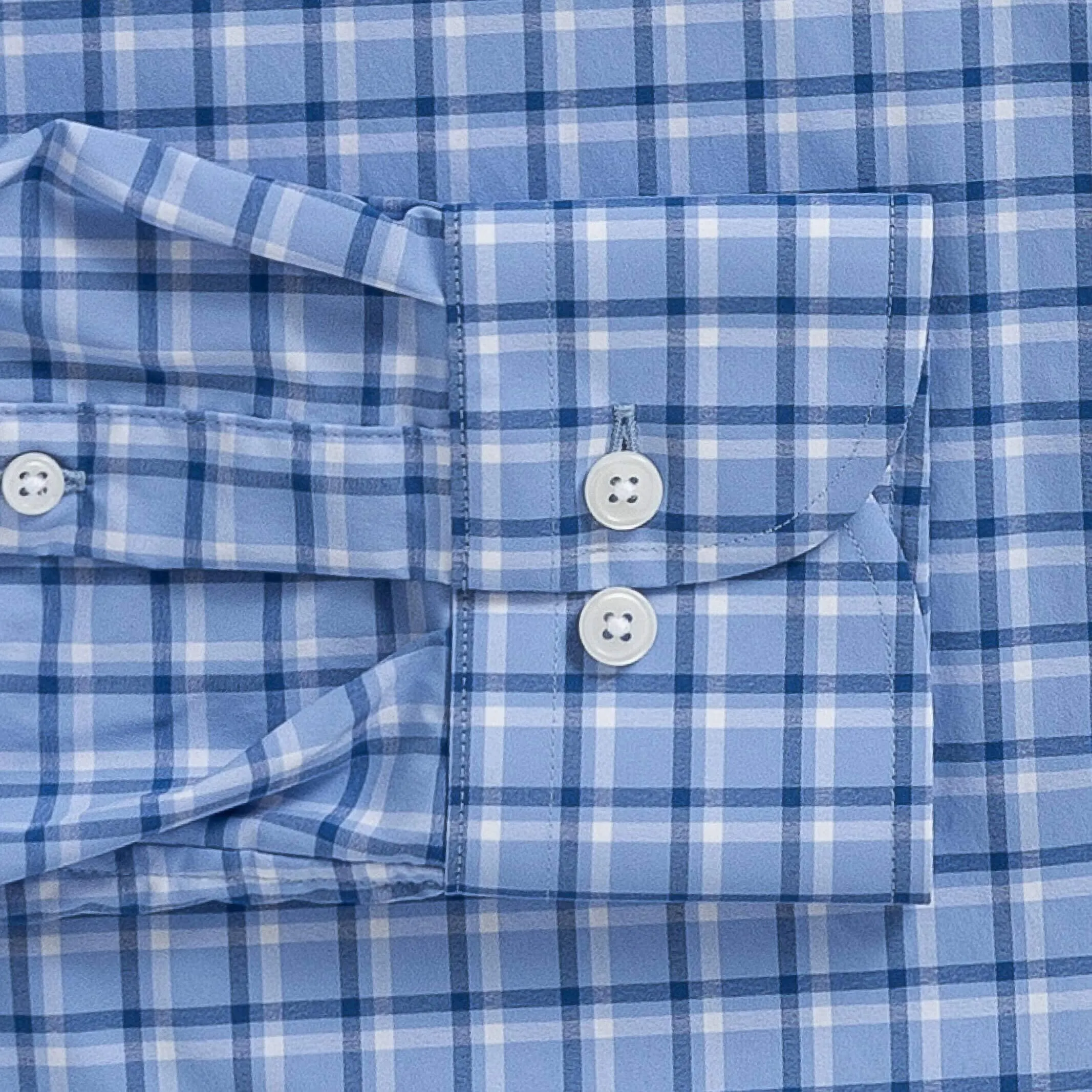 The Blue Brimfield Tattersall Stretch Dress Shirt