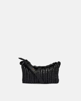 The Busket Bag - Knit Shoulder Bag - Black